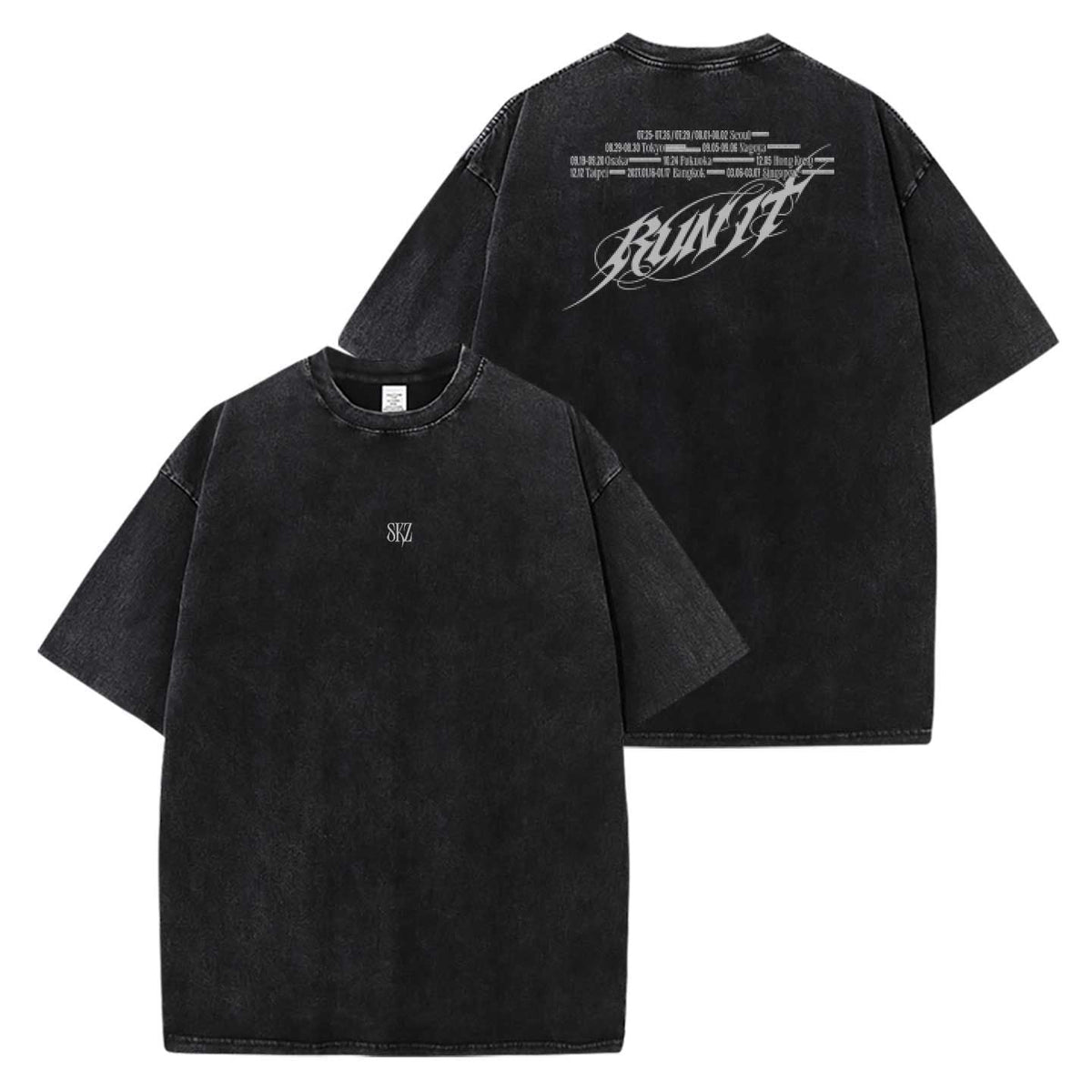 STRAY KIDS RUN IT T-SHIRTS 100% COTTON