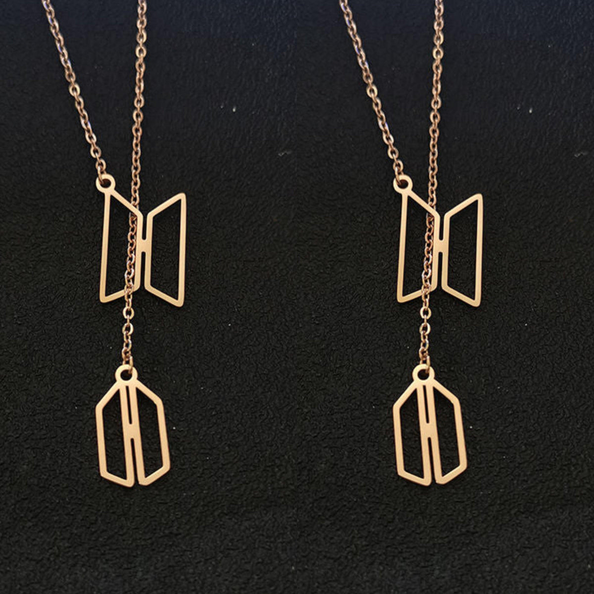 BTS♡ARMY STAINLESS STEEL NECKLACE (Unit and Pair)